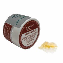 Train Wreck CBD Cannabidiol Dab Wax 90 %, 500 mg